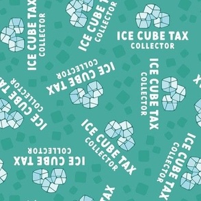 Ice Cube Tax Collector - Aqua, Medium Scale