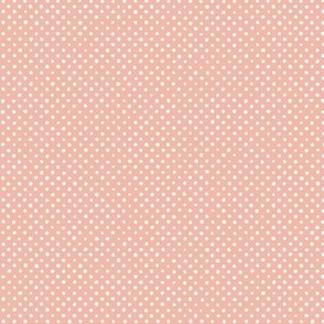 Doodle Dot: Shell Pink Small Dotted, Tiny Pink Dot