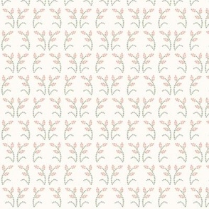 Annette Floral Arch light: Shell Pink & Sage Small Floral