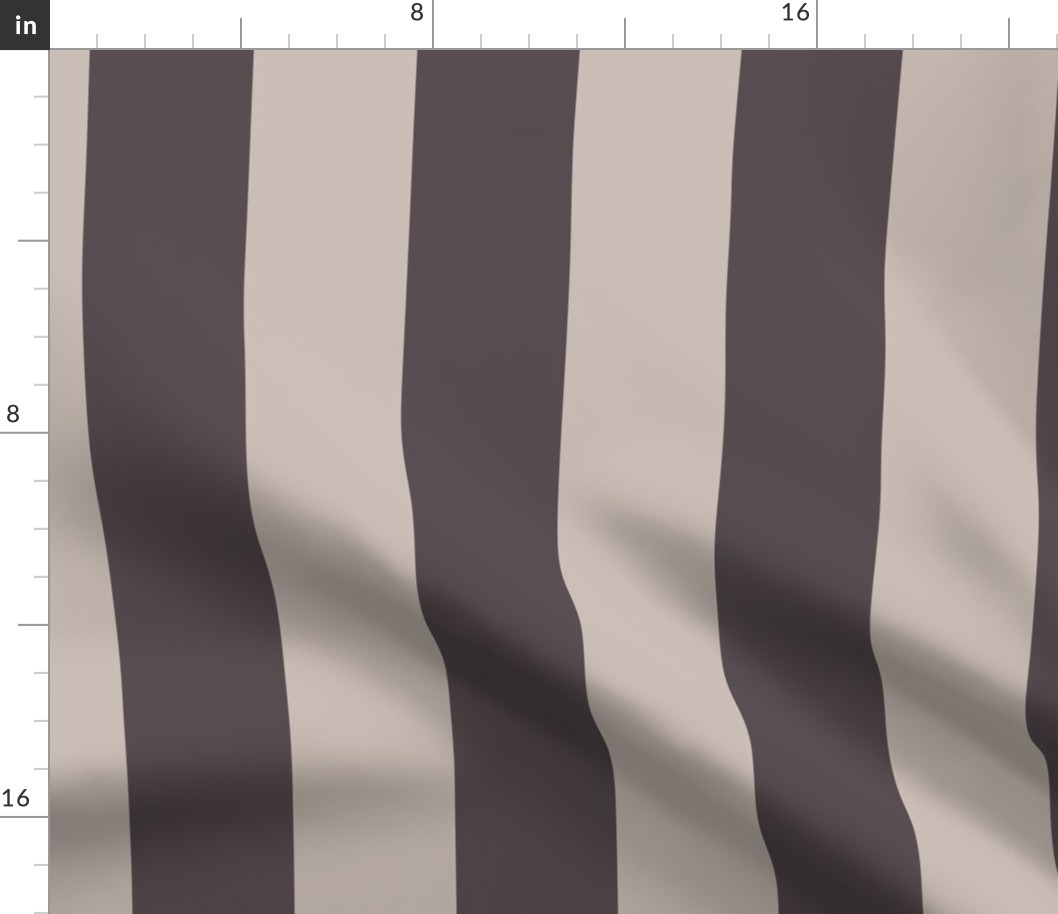 Bold Wide Thick Stripes _ Purple-Brown-Gray_ Silver Rust _ Color Block Stripe
