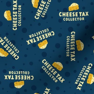 Cheese Tax Collector - Navy, Medium Scale