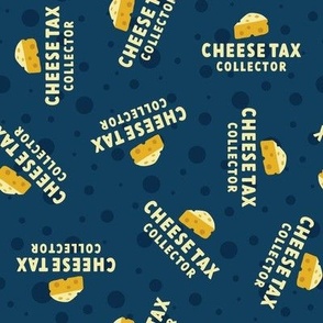 Cheese Tax Collector - Navy, Medium Scale