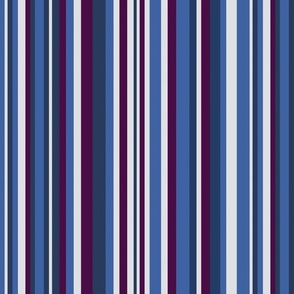 Stripes - blue, magenta, white