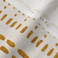 Stitched - Mud cloth dash - mustard/cream - LAD23