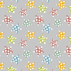 happy multicolor dotted stars