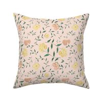 Twisted Florals - Light Pink - Small