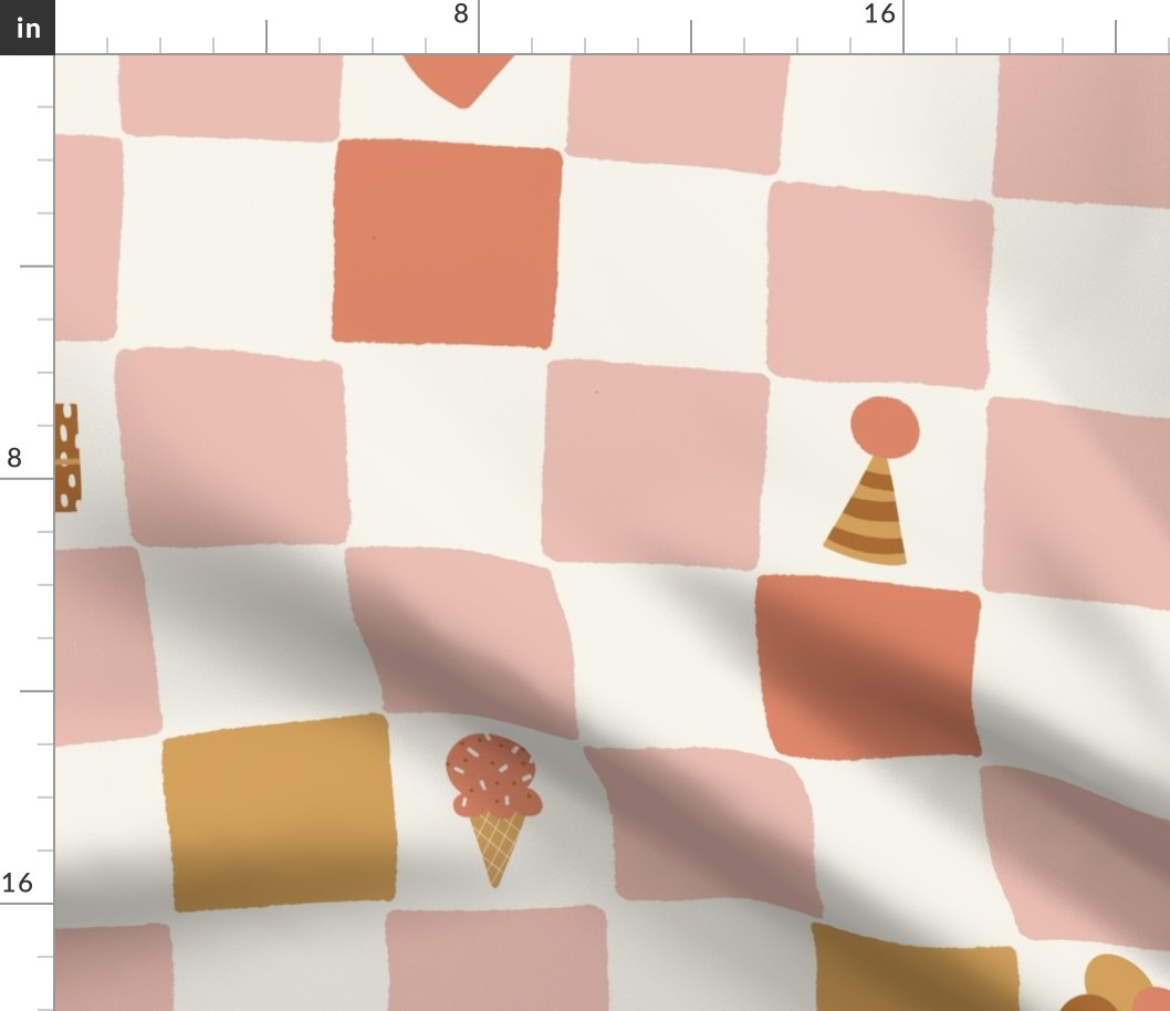 Birthday Retro checkerboard - Jumbo size