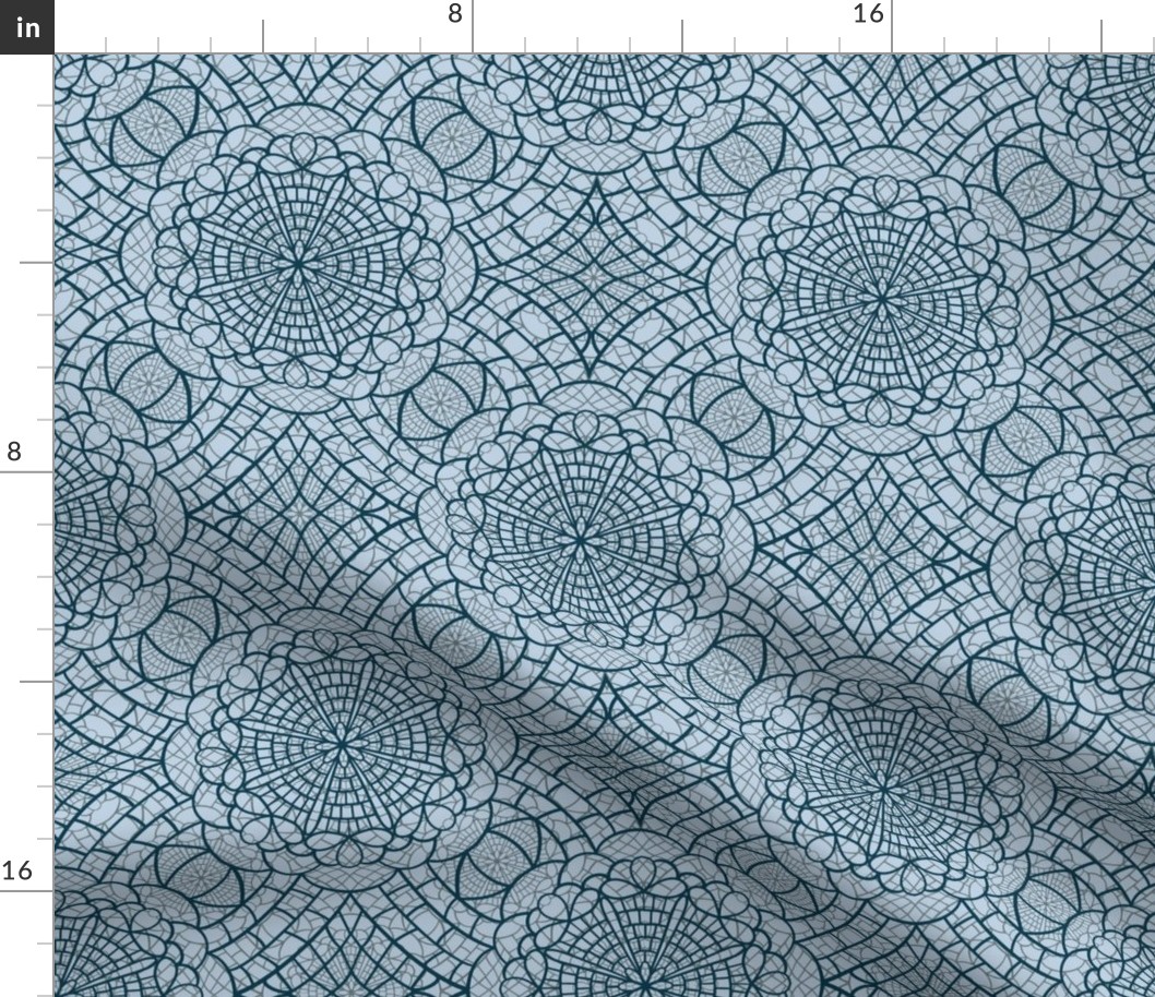 blue modern boho lace - magical meadow square-01