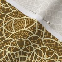 dark golden yellow modern boho lace - magical meadow square-01