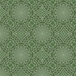 dark green modern boho lace - magical meadow square-01
