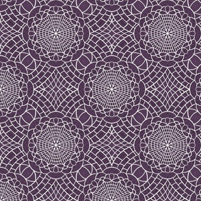 dark purple modern boho lace - magical meadow square-01