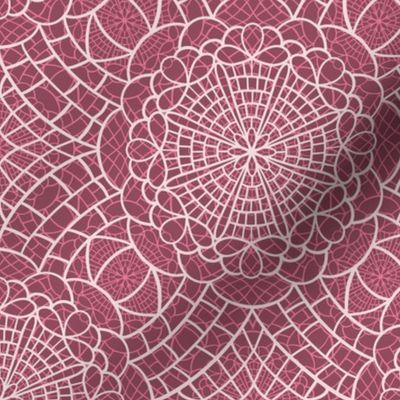 dark rose modern boho lace - magical meadow square-01