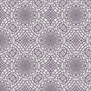 purple modern boho lace - magical meadow square