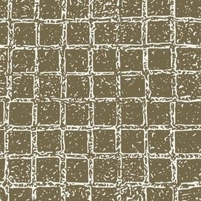 Checkered Plaid Tile, Green, Small