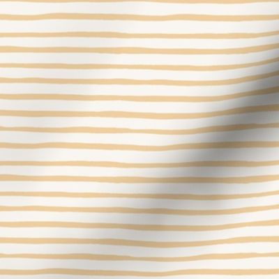 Pale Yellow and Cream stripes, handprinted, small