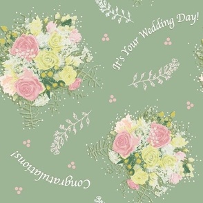 Bridal Bouquet Wedding Table Linens