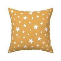 Large - Tossed Stars - Butterscotch 