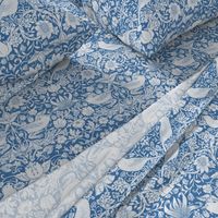 William Morris ~ Strawberry Thief ~ Blue & White