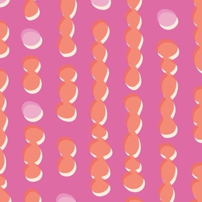 Sea Bubbles - 3  // Large Scale // bright pink and orange
