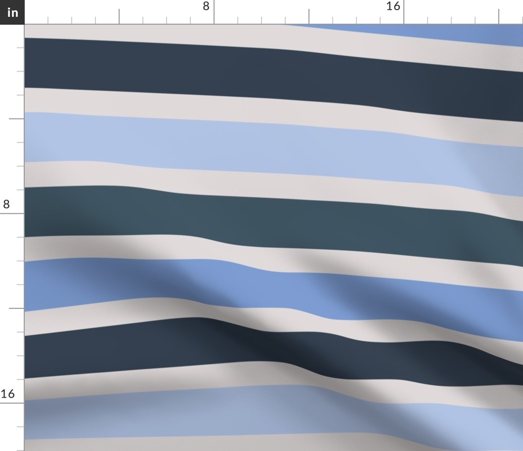 Shades of Blue Stripes