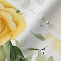 Victorian Vintage Yellow Roses