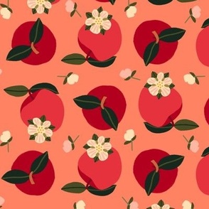 Apple Orchard - Red, Peach, Cream