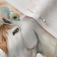 Watercolor Boho Horses