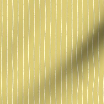 Hand-drawn Textured Stripes - Muted Yellow Gold