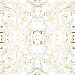 White gold ornamental fine lines