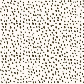 Dots Off-White Brown