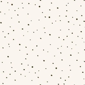Small Dots Off-White Brown