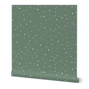 Christmas Green Small Dots