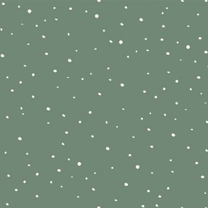 Christmas Green Small Dots