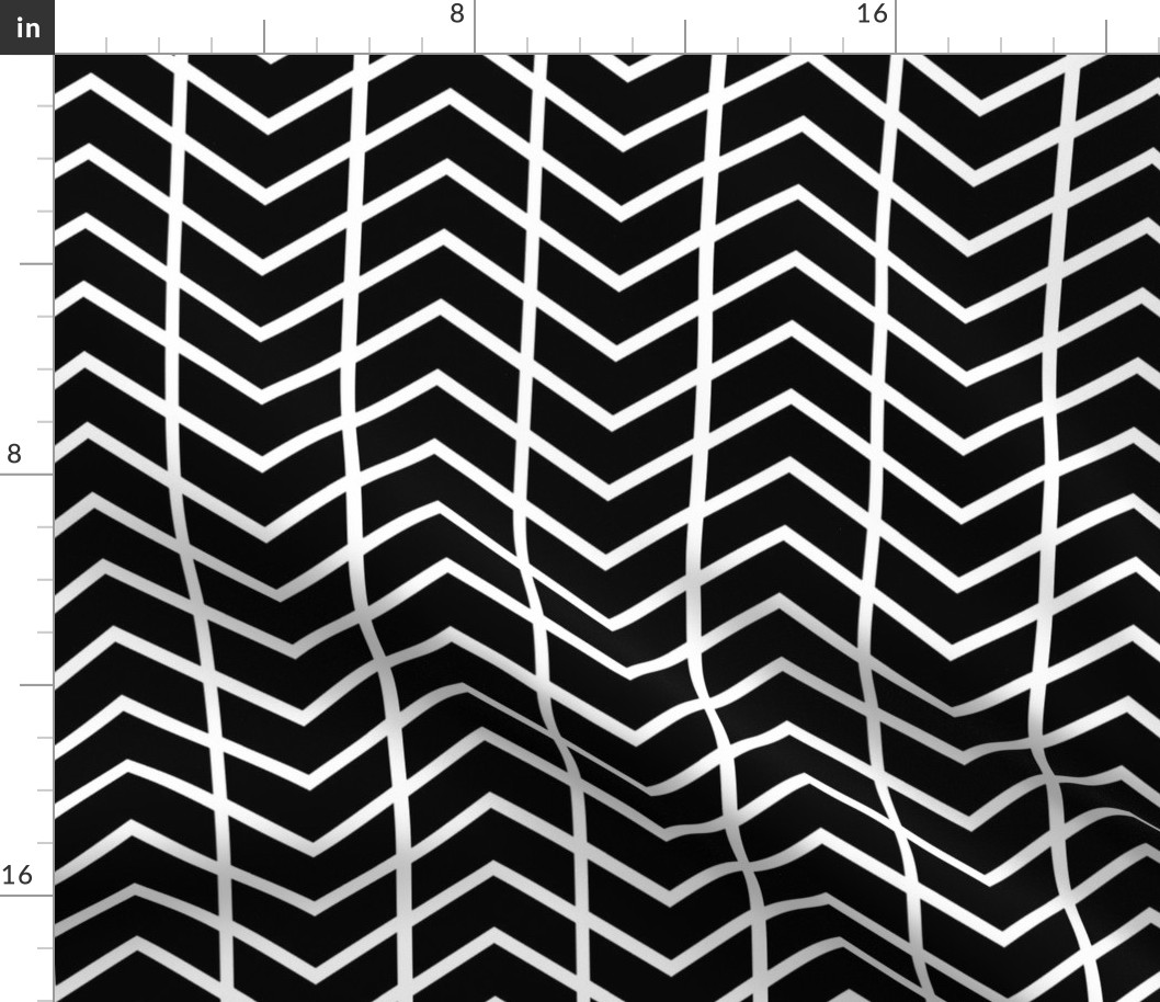 chevron stripe black and white