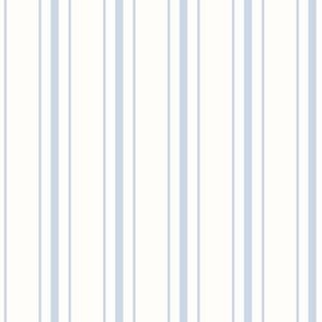 6x6 Ticking Stripe Beach Stripes Light Pale Blue