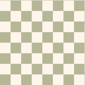 Sage Checkered Print - Medium