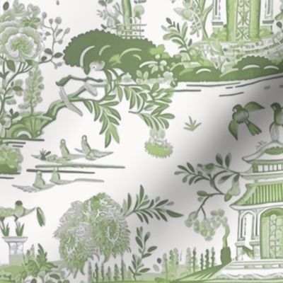 Pearl River Toile Green