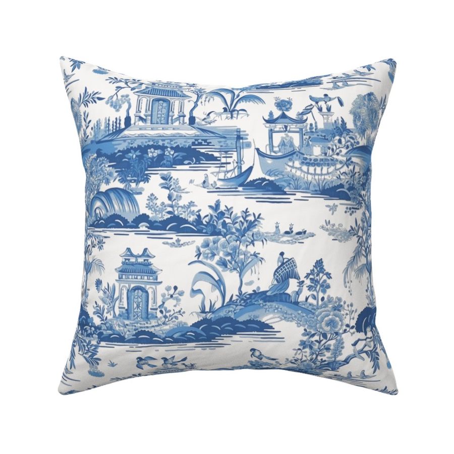 Pearl River Toile Classic Blue