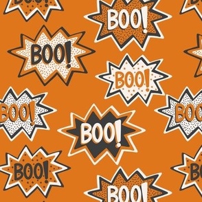 Boo! on orange