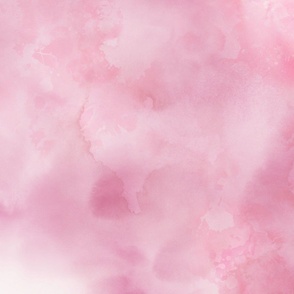 Watercolor clouds. Handpainted subtle watercolor clouds. Delicate wallpaper. Soft background. Nursery. Dark pink