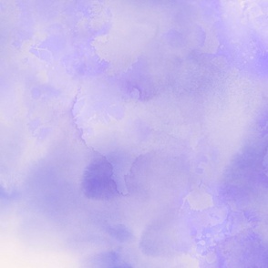 Watercolor clouds. Handpainted subtle watercolor clouds. Delicate wallpaper. Soft background. Nursery. Violet.