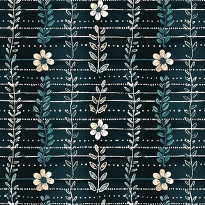 Blossom Batik - Teal - New for 2023