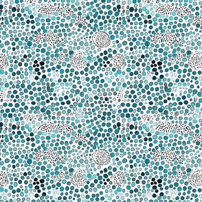 Spotted Serenade Batik - Teal- New for 2023