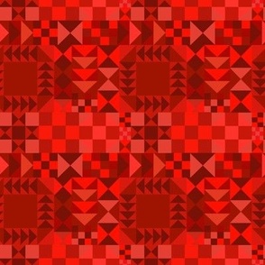 Red Patchwork Small