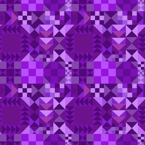 Purple Patchwork Small