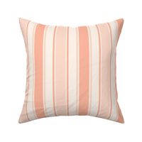 Soft Coral Pink Stripes - Medium