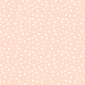 Hand-Drawn Polka Dots - Soft Pink - Medium