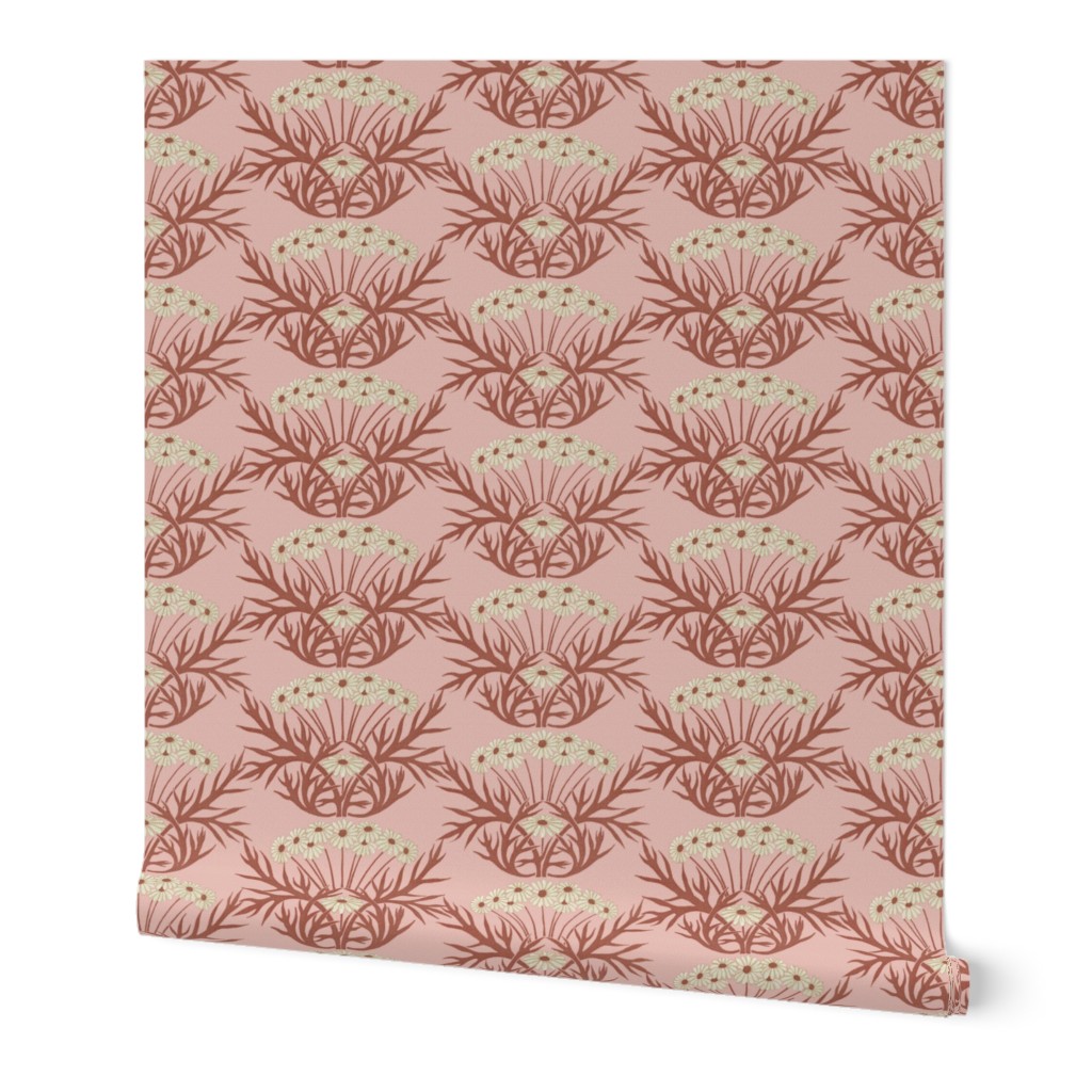 Art Nouveau Daisies ~ Pink