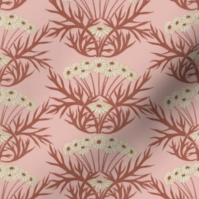 Art Nouveau Daisies ~ Pink