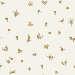 mini blooms gold and gray